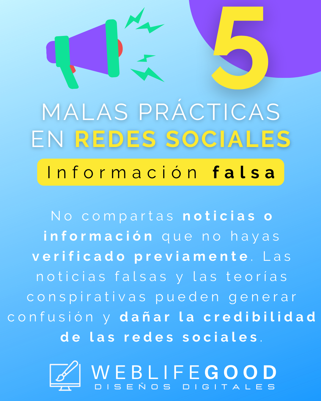 Malas practicas redes sociales