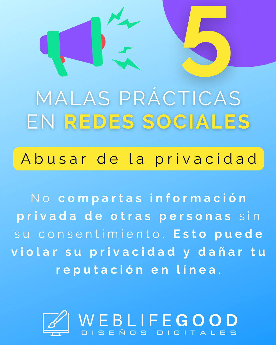 Malas practicas redes sociales